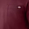 Camiseta de manga corta con bolsillo de tejido grueso