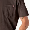 Camiseta de manga corta con bolsillo de tejido grueso