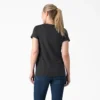 Camiseta de manga corta con cuello en V para mujer