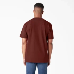 Camiseta de manga corta de peso pesado con logotipo