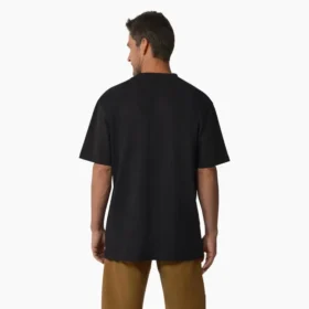 Camiseta de manga corta de peso pesado con logotipo