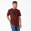 Camiseta de manga corta de peso pesado con logotipo