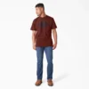 Camiseta de manga corta de peso pesado con logotipo