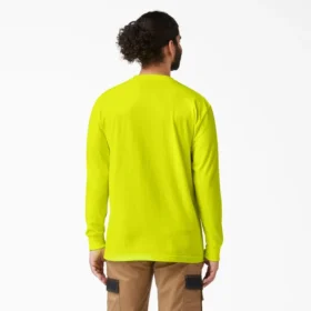 Camiseta de manga larga con bolsillo de neón de tejido grueso