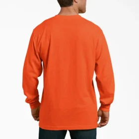 Camiseta de manga larga con bolsillo de neón de tejido grueso