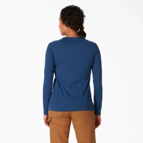 Camiseta de manga larga con bolsillo refrescante para mujer