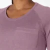 Camiseta de manga larga con bolsillo refrescante para mujer