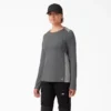 Camiseta de manga larga con bolsillo Temp-iQ® 365 para mujer