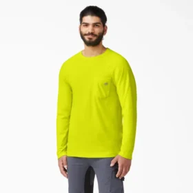 Camiseta de manga larga con bolsillo y tecnología refrescante