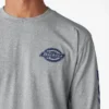 Camiseta de manga larga con logo de tejido pesado