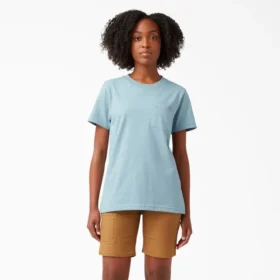 Camiseta de pantalón corto con bolsillo para mujer