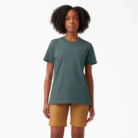 Camiseta de pantalón corto con bolsillo para mujer