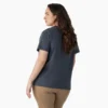 Camiseta de pantalón corto con bolsillo para mujer, talla grande, tejido grueso Camiseta de pantalón corto con bolsillo para mujer, talla grande, tejido grueso