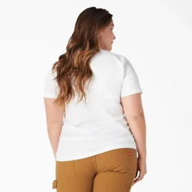 Camiseta de pantalón corto con bolsillo para mujer, talla grande, tejido grueso