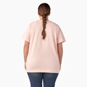 Camiseta de pantalón corto con bolsillo para mujer, talla grande, tejido grueso