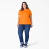 Camiseta de pantalón corto con bolsillo para mujer, talla grande, tejido grueso Camiseta de pantalón corto con bolsillo para mujer, talla grande, tejido grueso