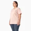 Camiseta de pantalón corto con bolsillo para mujer, talla grande, tejido grueso Camiseta de pantalón corto con bolsillo para mujer, talla grande, tejido grueso