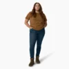 Camiseta de pantalón corto con bolsillo para mujer, talla grande, tejido grueso Camiseta de pantalón corto con bolsillo para mujer, talla grande, tejido grueso