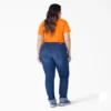 Camiseta de pantalón corto con bolsillo para mujer, talla grande, tejido grueso Camiseta de pantalón corto con bolsillo para mujer, talla grande, tejido grueso