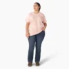 Camiseta de pantalón corto con bolsillo para mujer, talla grande, tejido grueso Camiseta de pantalón corto con bolsillo para mujer, talla grande, tejido grueso