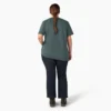 Camiseta de pantalón corto con bolsillo para mujer, talla grande, tejido grueso Camiseta de pantalón corto con bolsillo para mujer, talla grande, tejido grueso