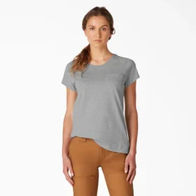 Camiseta de pantalón corto con bolsillo y efecto refrescante para mujer
