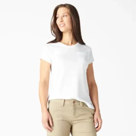 Camiseta de pantalón corto con bolsillo y efecto refrescante para mujer
