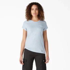 Camiseta de pantalón corto con bolsillo y efecto refrescante para mujer