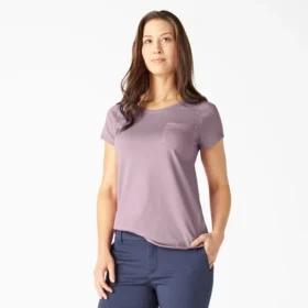 Camiseta de pantalón corto con bolsillo y efecto refrescante para mujer