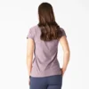 Camiseta de pantalón corto con bolsillo y efecto refrescante para mujer Camiseta de pantalón corto con bolsillo y efecto refrescante para mujer