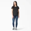 Camiseta de pantalón corto con bolsillo y efecto refrescante para mujer Camiseta de pantalón corto con bolsillo y efecto refrescante para mujer