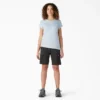 Camiseta de pantalón corto con bolsillo y efecto refrescante para mujer Camiseta de pantalón corto con bolsillo y efecto refrescante para mujer