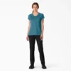 Camiseta de pantalón corto con bolsillo y efecto refrescante para mujer Camiseta de pantalón corto con bolsillo y efecto refrescante para mujer