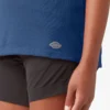 Camiseta de pantalón corto con bolsillo y efecto refrescante para mujer Camiseta de pantalón corto con bolsillo y efecto refrescante para mujer