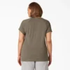 Camiseta de pantalón corto con bolsillo y tecnología de refrigeración para mujer talla grande Camiseta de pantalón corto con bolsillo y tecnología de refrigeración para mujer talla grande