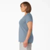 Camiseta de pantalón corto con bolsillo y tecnología de refrigeración para mujer talla grande Camiseta de pantalón corto con bolsillo y tecnología de refrigeración para mujer talla grande