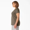 Camiseta de pantalón corto con bolsillo y tecnología de refrigeración para mujer talla grande Camiseta de pantalón corto con bolsillo y tecnología de refrigeración para mujer talla grande