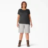 Camiseta de pantalón corto con bolsillo y tecnología de refrigeración para mujer talla grande Camiseta de pantalón corto con bolsillo y tecnología de refrigeración para mujer talla grande