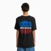 Camiseta gráfica de pantalón corto con escudo Americana Camiseta gráfica de pantalón corto con escudo Americana