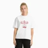 Camiseta gráfica de pantalones cortos Polk para mujer Camiseta gráfica de pantalones cortos Polk para mujer