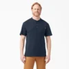Camiseta Henley de manga corta de peso pesado Camiseta Henley de manga corta de peso pesado