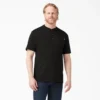 Camiseta Henley de manga corta de peso pesado Camiseta Henley de manga corta de peso pesado