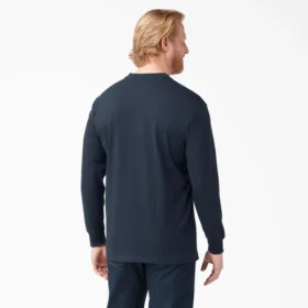 Camiseta Henley de manga larga y tejido grueso