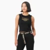 Camiseta sin mangas corta de mujer con espalda nadadora y águila de Dickies X Harley-Davidson Camiseta sin mangas corta de mujer con espalda nadadora y águila de Dickies X Harley-Davidson