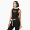 Camiseta sin mangas corta de mujer con espalda nadadora y águila de Dickies X Harley-Davidson Camiseta sin mangas corta de mujer con espalda nadadora y águila de Dickies X Harley-Davidson