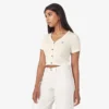 Cardigan Emporia de manga corta para mujer