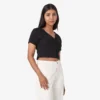 Cardigan Emporia de manga corta para mujer