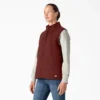 Chaleco de lona de algodón para mujer con forro polar Chaleco de lona de algodón para mujer con forro polar