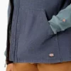 Chaleco de lona de algodón para mujer con forro polar Chaleco de lona de algodón para mujer con forro polar