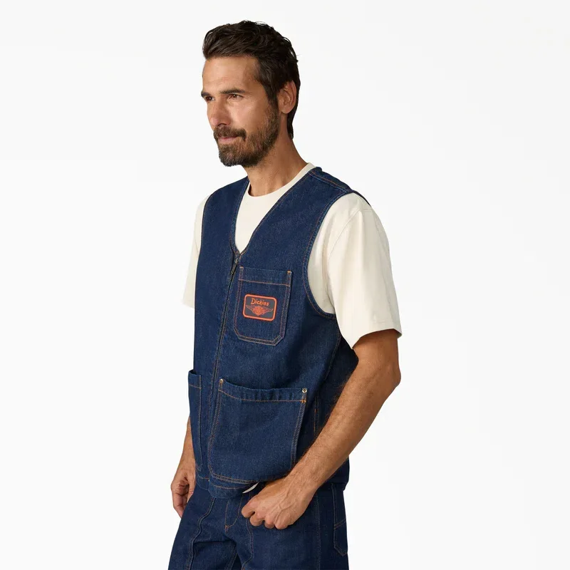 Chaleco de mezclilla con cremallera Dickies X Harley-Davidson® Chaleco de mezclilla con cremallera Dickies X Harley-Davidson®